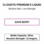 Sour Berry (Berry Belt) - Cloudys Premium E- Liquid Nic Salt 30 ml - Image 2