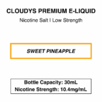 Sweet Pineapple - Cloudys Premium E- Liquid Nic Salt 30 ml - Image 2