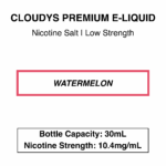 Watermelon - Cloudys Premium E- Liquid Nic Salt 30 ml - Image 2