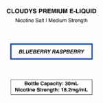 Blueberry Raspberry (Blue Razz Ice) - Cloudys Premium E- Liquid Nic Salt 30 ml - Image 3