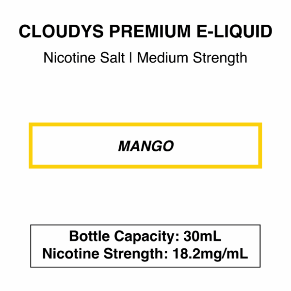 Mango - Cloudys Premium E- Liquid Nic Salt 30 ml - Image 3