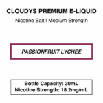 Passionfruit Lychee - Cloudys Premium E- Liquid Nic Salt 30 ml - Image 2