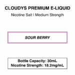 Sour Berry (Berry Belt) - Cloudys Premium E- Liquid Nic Salt 30 ml - Image 3