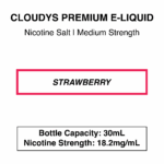 Strawberry (Ice) - Cloudys Premium E- Liquid Nic Salt 30 ml - Image 3
