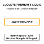 Sweet Pineapple - Cloudys Premium E- Liquid Nic Salt 30 ml - Image 3