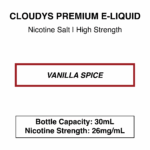 Vanilla Spice (Cola Vape)  - Cloudys Premium E- Liquid Nic Salt 30 ml - Image 4