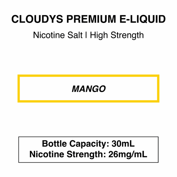 Mango - Cloudys Premium E- Liquid Nic Salt 30 ml - Image 4