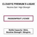Passionfruit Lychee - Cloudys Premium E- Liquid Nic Salt 30 ml - Image 4