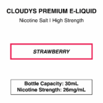 Strawberry (Ice) - Cloudys Premium E- Liquid Nic Salt 30 ml - Image 4
