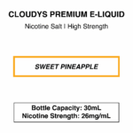 Sweet Pineapple - Cloudys Premium E- Liquid Nic Salt 30 ml - Image 4