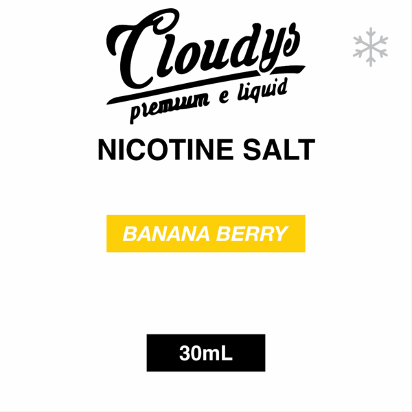 Banana Berry - Cloudys Premium E- Liquid Nic Salt 30 ml - Image 1