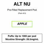 Alt Nu - Replacement Pods - 2% & 2.85% Nicotine - 2 Pods Per Pack - Image 34