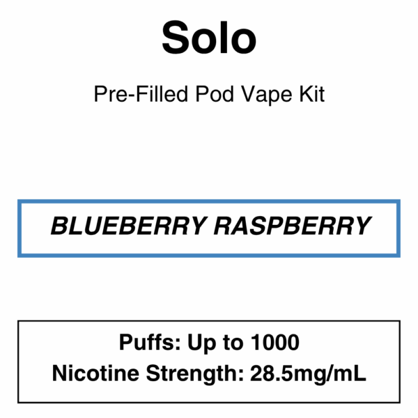 Solo - Pod Kit - 1 Pod + 1 Battery - 1000 Puffs - 2.8% (28.5mg/ml) - Image 9