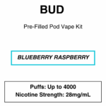 Bud - Closed Pod Vape Kit with reusable battery - 4000 Puffs - 28mg/ml Nicotine - Image 2
