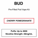 Bud - Closed Pod Vape Kit with reusable battery - 4000 Puffs - 28mg/ml Nicotine - Image 3
