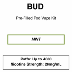 Bud - Closed Pod Vape Kit with reusable battery - 4000 Puffs - 28mg/ml Nicotine - Image 5
