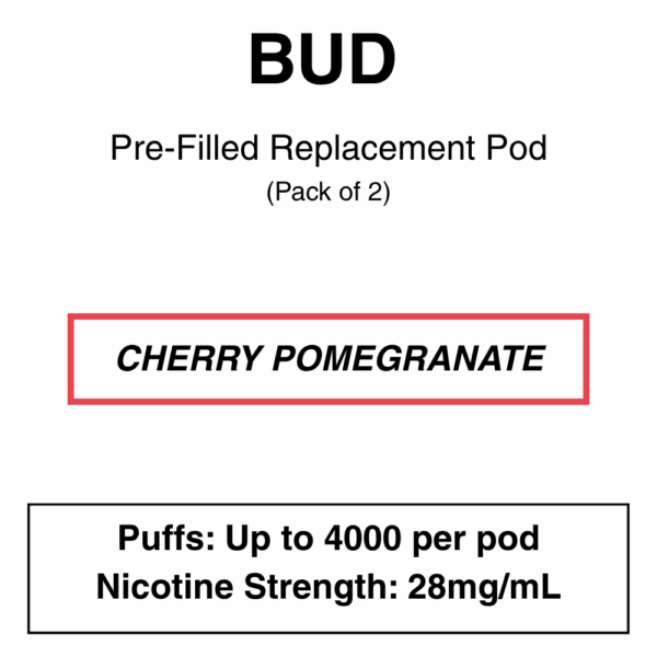 Bud - Replacement Pod - Pack of 2 (4000 Puffs each pod) - Image 3
