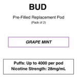 Bud - Replacement Pod - Pack of 2 (4000 Puffs each pod) - Image 4