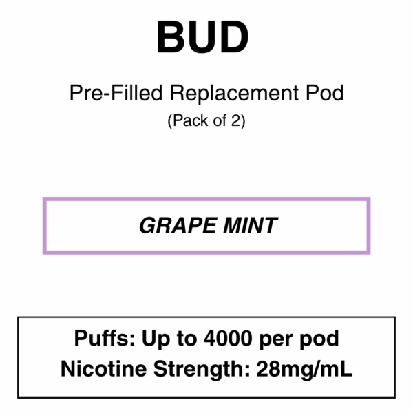 Bud - Replacement Pod - Pack of 2 (4000 Puffs each pod) - Image 4
