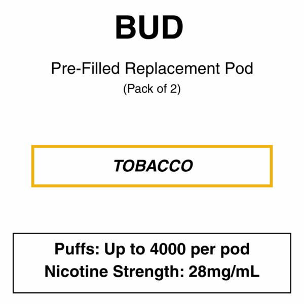 Bud - Replacement Pod - Pack of 2 (4000 Puffs each pod) - Image 16
