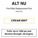 Alt Nu - Replacement Pods - 2% & 2.85% Nicotine - 2 Pods Per Pack - Image 32