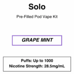 Solo - Pod Kit - 1 Pod + 1 Battery - 1000 Puffs - 2.8% (28.5mg/ml) - Image 8