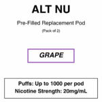 Alt Nu - Replacement Pods - 2% & 2.85% Nicotine - 2 Pods Per Pack - Image 13