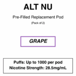 Alt Nu - Replacement Pods - 2% & 2.85% Nicotine - 2 Pods Per Pack - Image 31