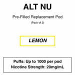 Alt Nu - Replacement Pods - 2% & 2.85% Nicotine - 2 Pods Per Pack - Image 11