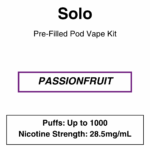 Solo - Pod Kit - 1 Pod + 1 Battery - 1000 Puffs - 2.8% (28.5mg/ml) - Image 5