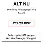Alt Nu - Replacement Pods - 2% & 2.85% Nicotine - 2 Pods Per Pack - Image 18