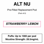 Alt Nu - Replacement Pods - 2% & 2.85% Nicotine - 2 Pods Per Pack - Image 24