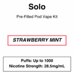 Solo - Pod Kit - 1 Pod + 1 Battery - 1000 Puffs - 2.8% (28.5mg/ml) - Image 3