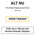 Alt Nu - Replacement Pods - 2% & 2.85% Nicotine - 2 Pods Per Pack - Image 6