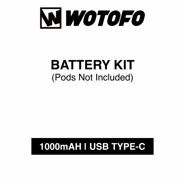 Wotofo - Nexpod - Battery Kit - 1000mAh - Rechargeable Type-C USB - Image 1