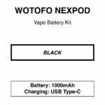 Wotofo - Nexpod - Battery Kit - 1000mAh - Rechargeable Type-C USB - Image 3