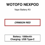 Wotofo - Nexpod - Battery Kit - 1000mAh - Rechargeable Type-C USB - Image 5