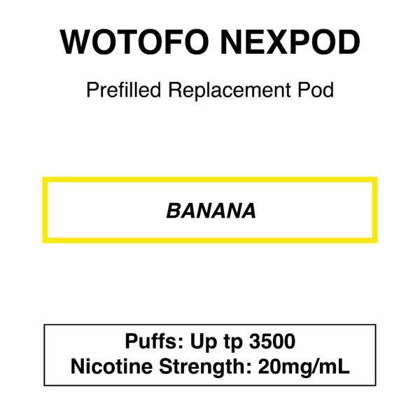 Wotofo-nexPOD Stick-Replacement Pod-3500 Puffs-20mg/ml Nicotine - Image 2