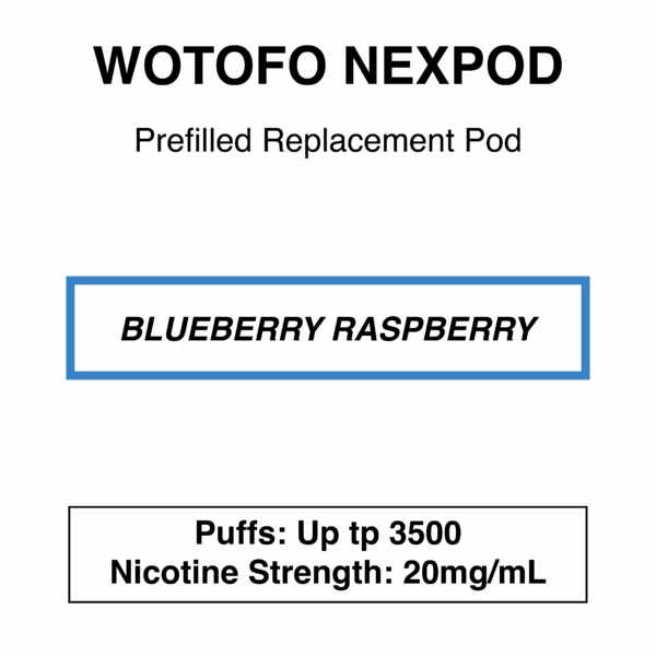 Wotofo-nexPOD Stick-Replacement Pod-3500 Puffs-20mg/ml Nicotine - Image 3