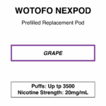 Wotofo-nexPOD Stick-Replacement Pod-3500 Puffs-20mg/ml Nicotine - Image 4