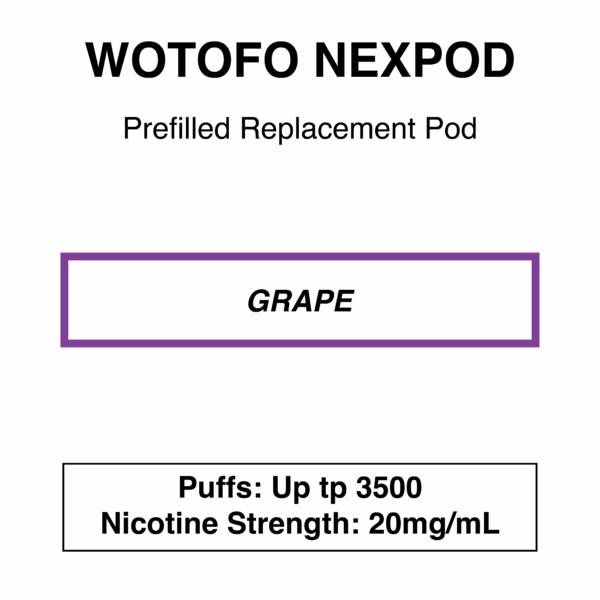 Wotofo-nexPOD Stick-Replacement Pod-3500 Puffs-20mg/ml Nicotine - Image 4