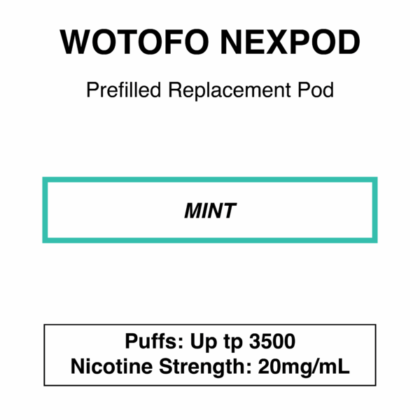 Wotofo-nexPOD Stick-Replacement Pod-3500 Puffs-20mg/ml Nicotine - Image 18