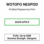 Wotofo-nexPOD Stick-Replacement Pod-3500 Puffs-20mg/ml Nicotine - Image 13