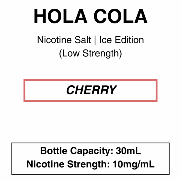 Hola Cola | Nicsalt 30ml 10mg/ 20Mg - Image 5
