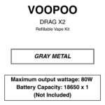 Voopoo - Drag X2 - Pod Mod Kit - 5ml - Compatible with PnP X Coils - Image 6