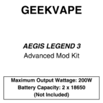 Geekvape - Legend 3 200W 5.5ml - Mod Starter Kit
