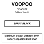 Voopoo - Drag S2 - Pod Mod - 5ml - Compatible with PnP X Coils - Image 3