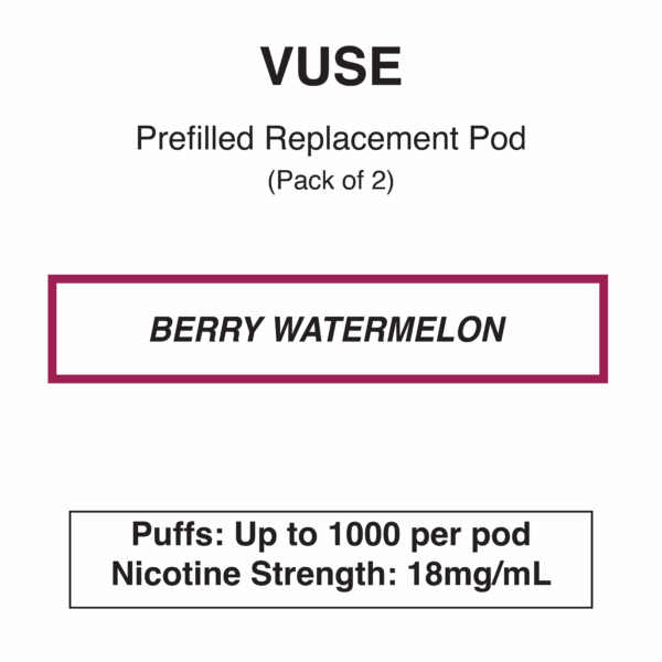 Vuse - eLiquids - Berry Watermelon - 1.6% (18mg/ml) - Image 1