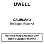 Uwell - Caliburn X - Refillable Vape Kit