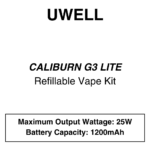 Uwell - Caliburn G3 Lite - Pod Starter Kit